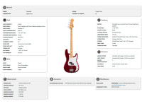 Fender Standard P Bass MN WPG CND Fender Standard P Bass MN WPG CND